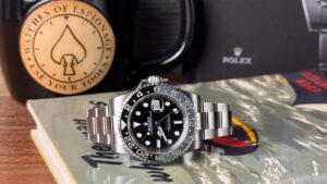 Rolex GMT Master II bruce wayne black grey bezel