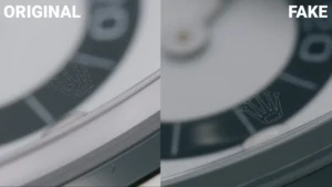 Rolex laser crown real vs fake